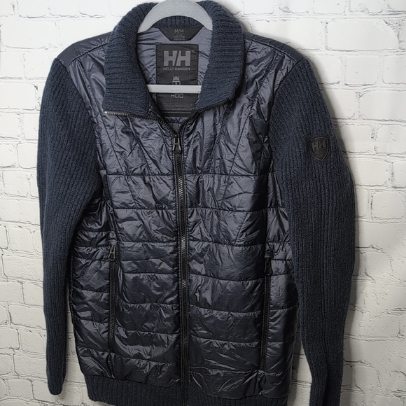 Helly Hansen Jackets & Blazers - Helly Hansen Insulated Full Zip Ski Jacket With Wool Sleeves And Trim